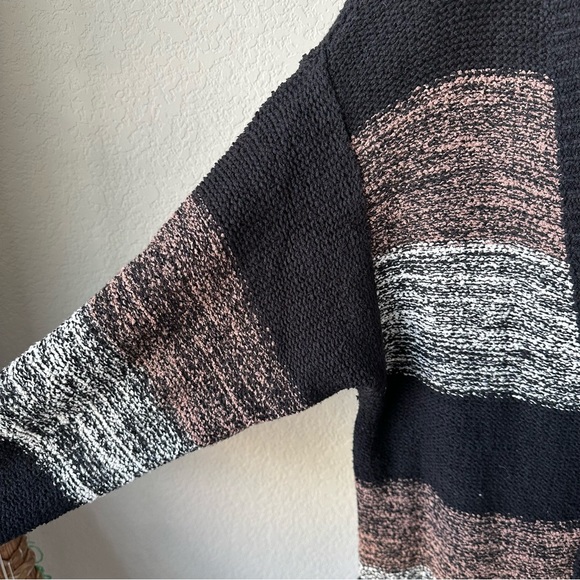 Free People Cotton Stripe Oversized Cardigan Sweater - Picture 2 of 8